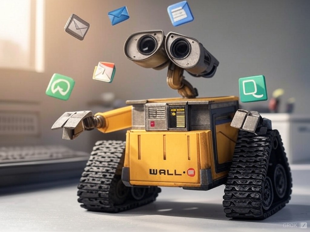 WALL-E juggling multiple tasks